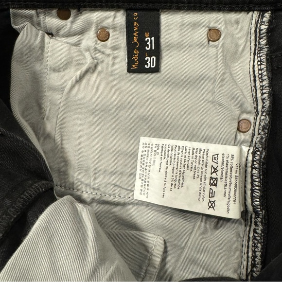 Nudie Jeans Grim Tim Concrete Black - Picture 5 of 6